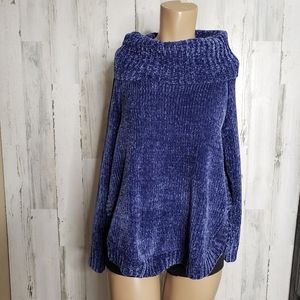 Jones New York Signature turtleneck blue  Sweater size S